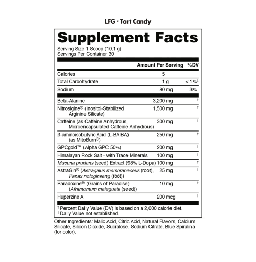 LFG Burn Thermogenic Pre-Workout (Tart Candy)