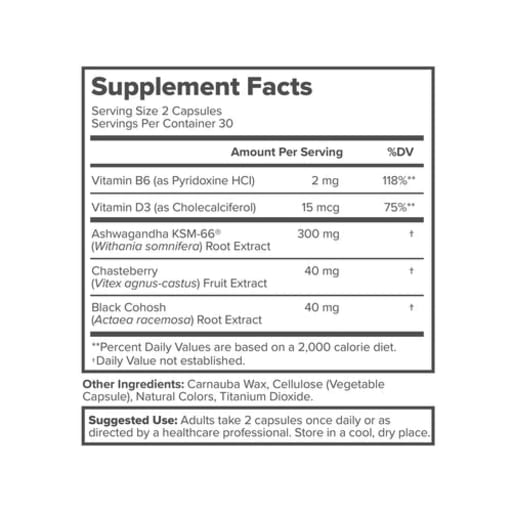 MENO Menopause Vitamin Capsules