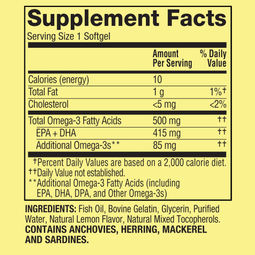 Omega-3 500 mg from Fish Oil
