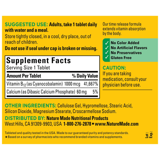 Vitamin B12 1000 mcg Time Release
