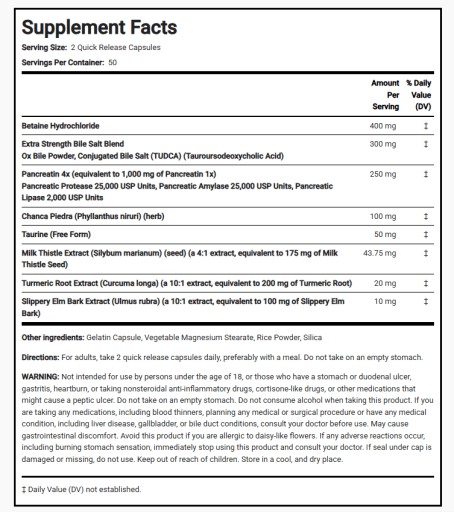 Premium Gallbladder Formula