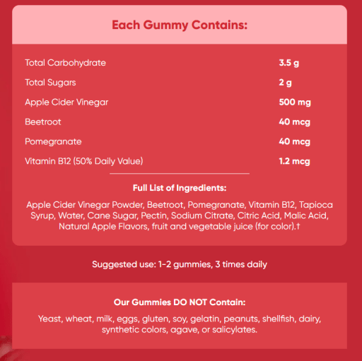 Apple Cider Vinegar Gummies