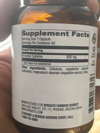 N-Acetyl Cysteine 600 mg