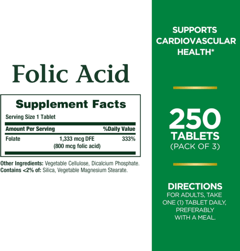 Folic Acid 800 mcg
