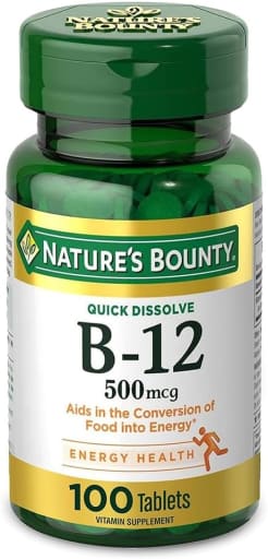 Quick Dissolve B-12 500 mcg (Natural Cherry)