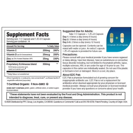 EZC Pak + D 5-Day Immune Support Pack