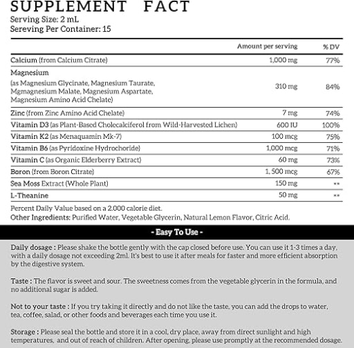 Calcium Magnesium Zinc & D3 & K2