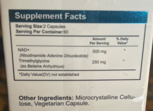 Liposomal NAD+