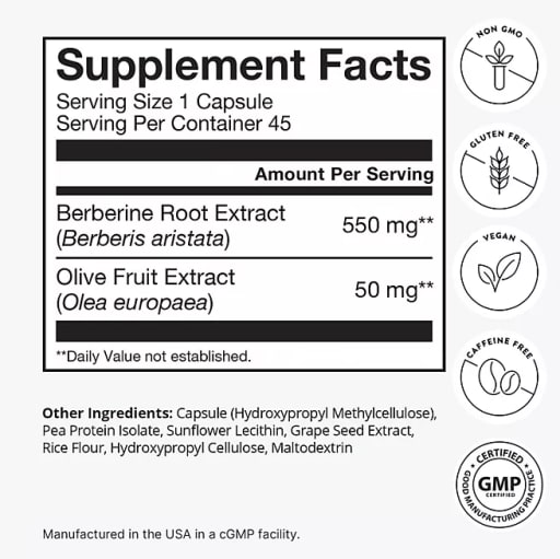 SuperBerine Berberine Capsules