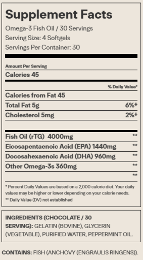 GLOW OMEGA 3 FISH OIL