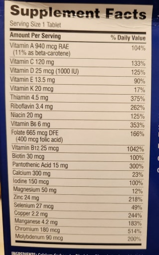 Women's 50+ Multivitamin Daily Vitamin Pack