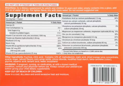 Vitamin C Effervescent Powder Blend