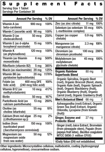 High Potency Men's One Multivitamin