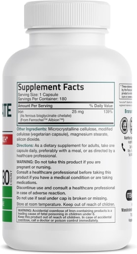 Iron Bisglycinate 25 mg