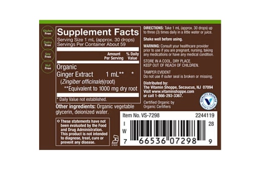 Full Spectrum Organic Ginger Drops