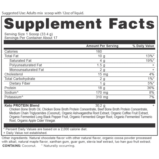 Keto Protein (Chocolate)
