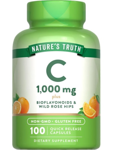 Vitamin C 1000 mg with Bioflavonoids, Rose Hips
