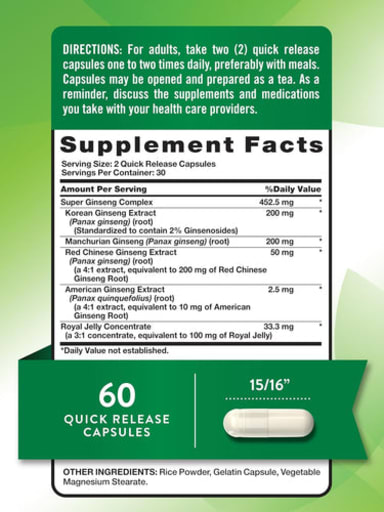Super Ginseng Complex with Royal Jelly