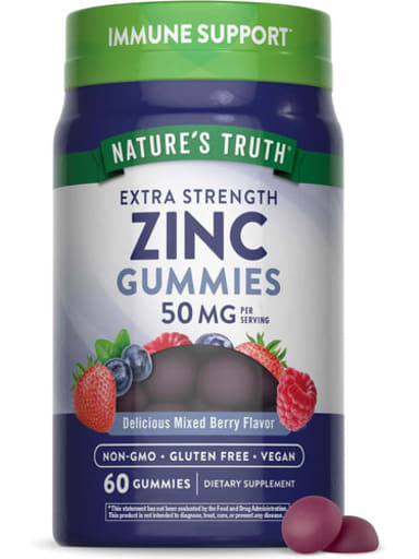 Extra Strength Zinc 50 mg Gummies (Mixed Berry)