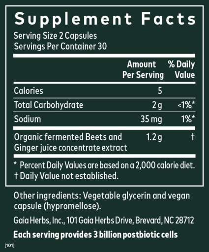 Ginger-Beet Postbiotic