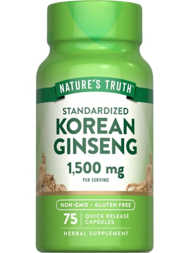 Standardized Korean Ginseng 1500 mg
