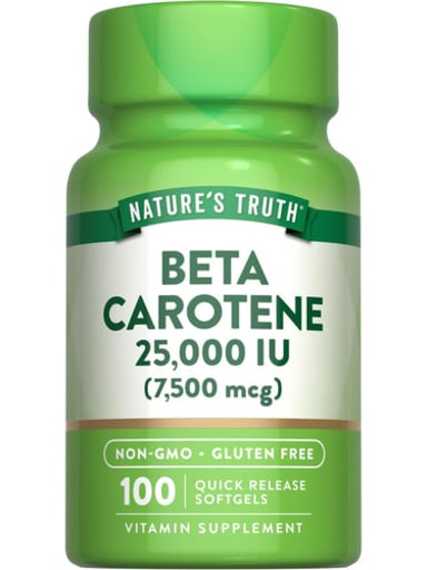 Beta Carotene 25000 IU (7500 mcg)