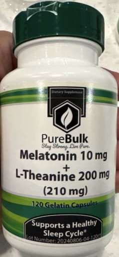 Melatonin 10 mg + L-Theanine 200 mg Capsules
