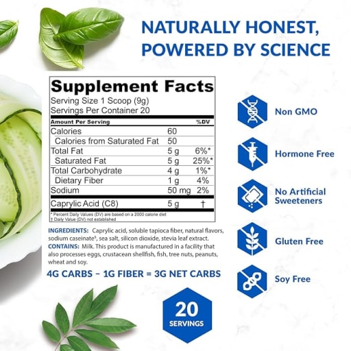 Keto Elevate MCT Oil Powder (French Vanilla)