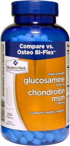 Triple Strength Glucosamine 1500 mg Chondroitin MSM 1288 mg