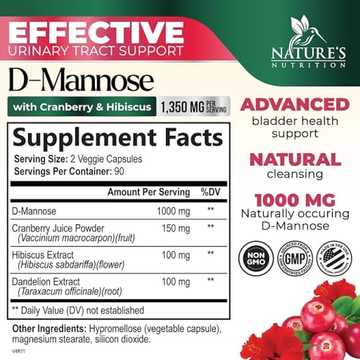 D-Mannose with Cranberry & Hibiscus