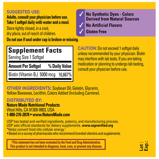 Maximum Strength Biotin 5000 mcg
