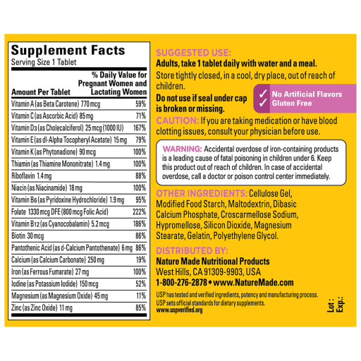 Prenatal Multivitamin with Folic Acid