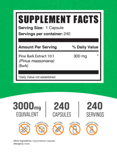 Pine Bark Extract Veg Capsules