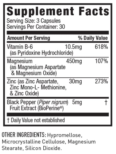 ZMA Zinc & Magnesium