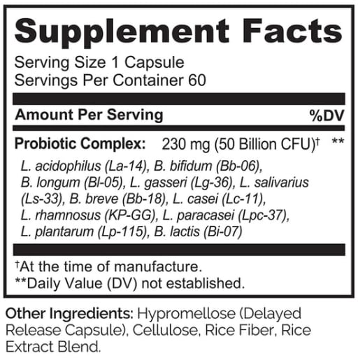 Probiotic 50 Billion CFU