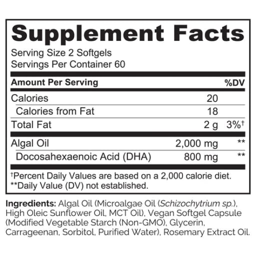 Vegan DHA 800 mg