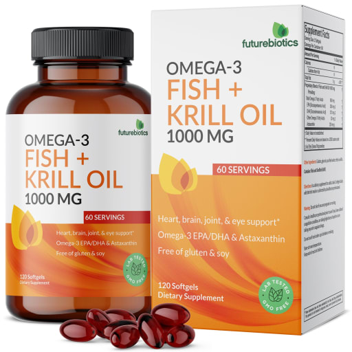 Omega-3 Fish + Krill Oil 1000 mg