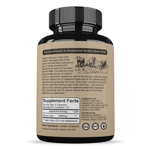 Grass Fed Beef Liver Capsules