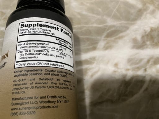 Geranylgeraniol with 150 mg of gg-gold