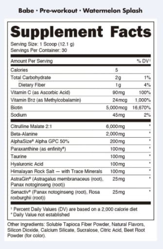 Babe Pre-Workout (Watermelon Splash)