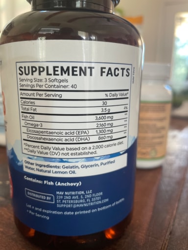 Triple Strength Omega-3 Fish Oil 3,600 mg