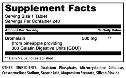 Bromelain 500 mg