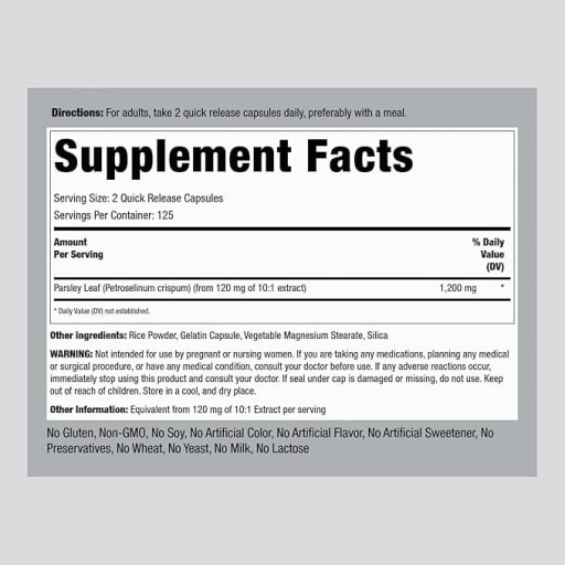 Parsley Leaf 1200 mg