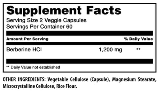 Berberine 1200 mg