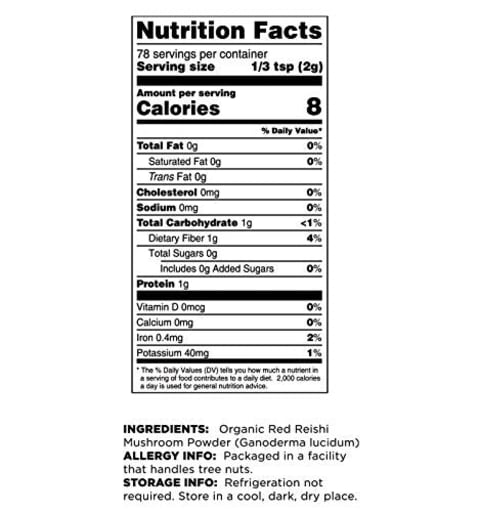 Red Reishi Mushroom Powder