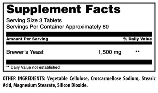 Brewer's Yeast 500 mg