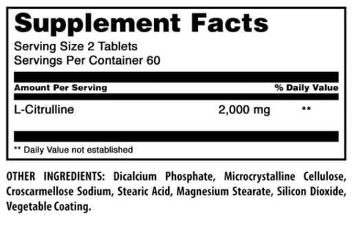 L-Citrulline 2000 mg