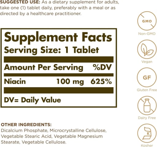 Niacin (Vitamin B3) 100 mg