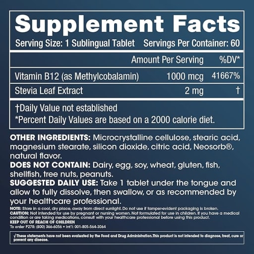 Methyl B12 1000 mcg