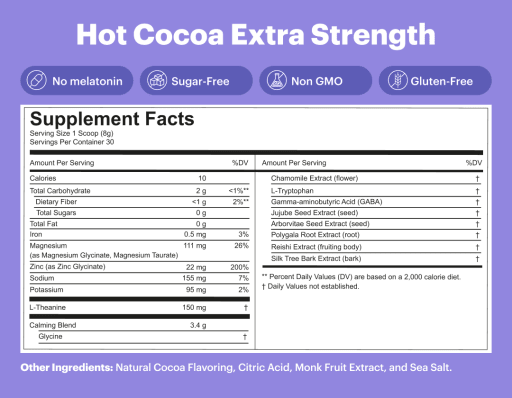 Night Time Superfoods Extra Strength (Hot Cocoa)
